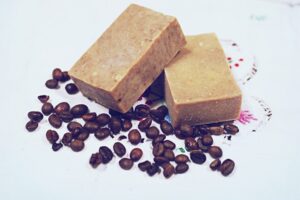 csomagolásmentes szappan kávés