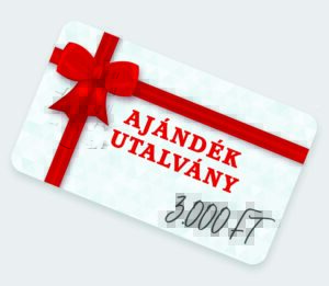 Ajándékutalvány - 3 ezer forint értékben, online