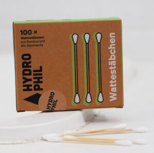 Hydrophil fültisztító pálcika - bambusz és biopamut, 100 db