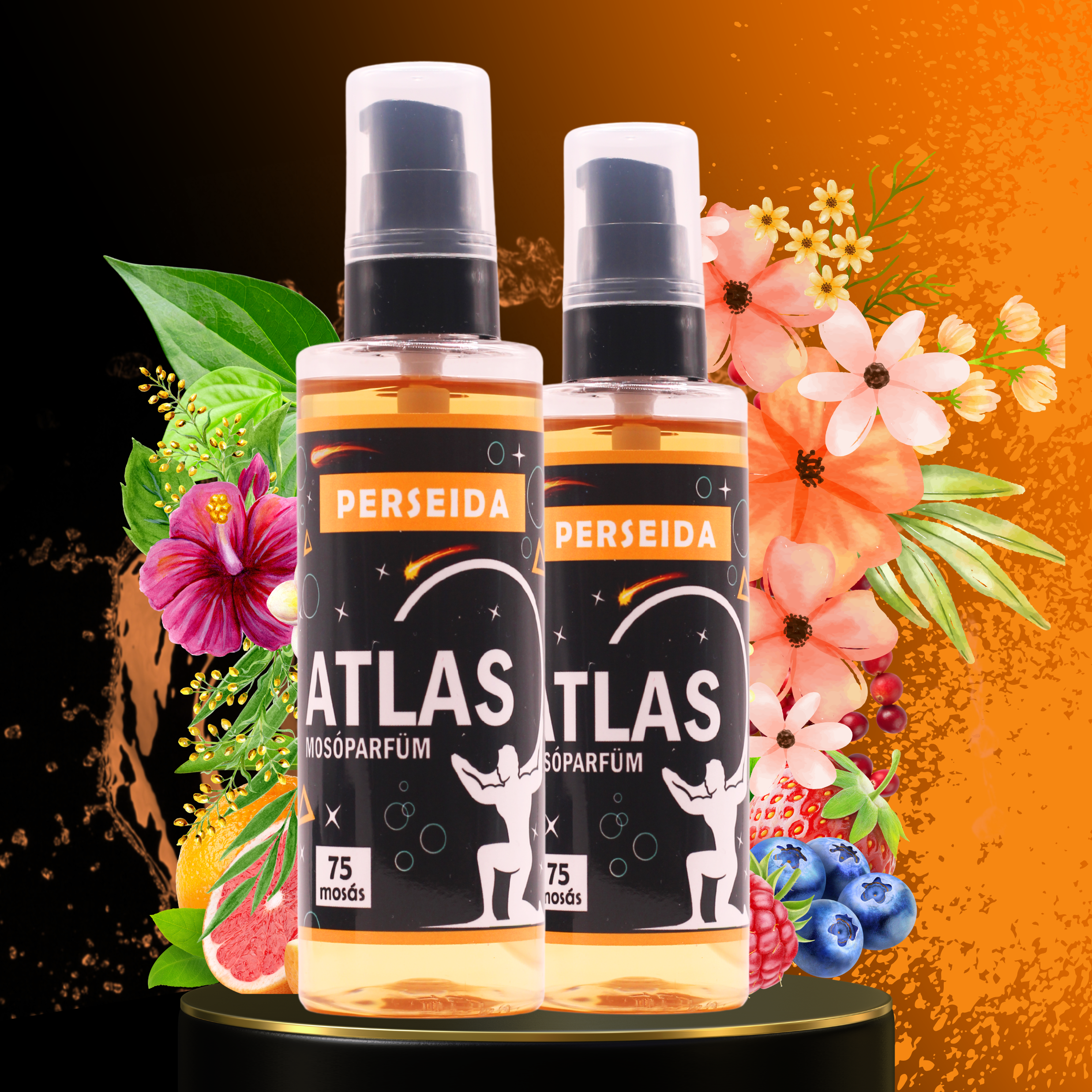 Atlas perseida100ml pumpas szerkesztett fekete