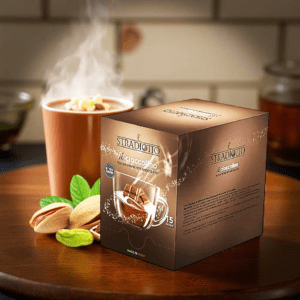 Stradiotto extra sűrű pisztáciás forró csokoládé-15×25 g