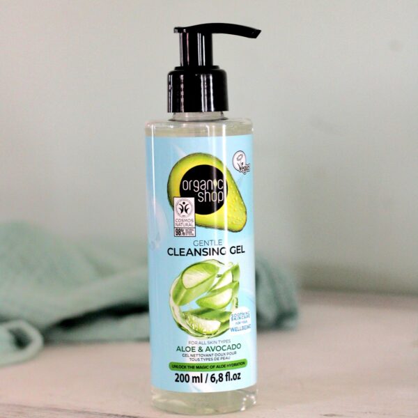 Organic Shop arctisztító gél aloe verával