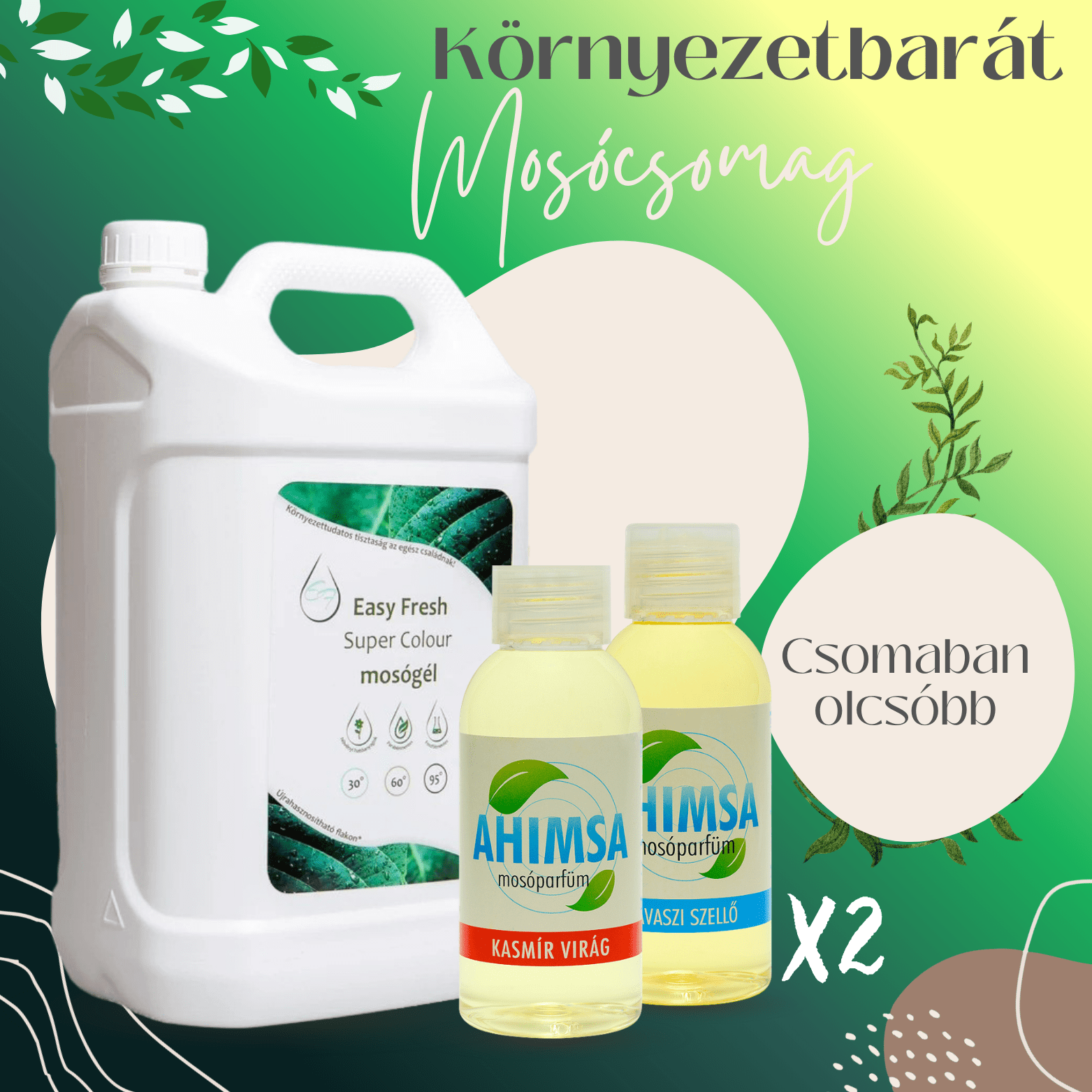 Easyfresh ahimsa mosócsomag super colour